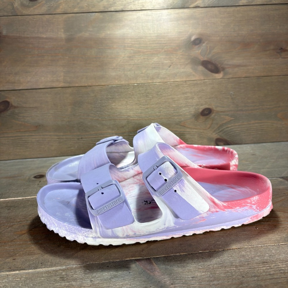 Birkenstock Arizona EVA Womens size 10 shoes Multicolor Tie Dye slide sandals